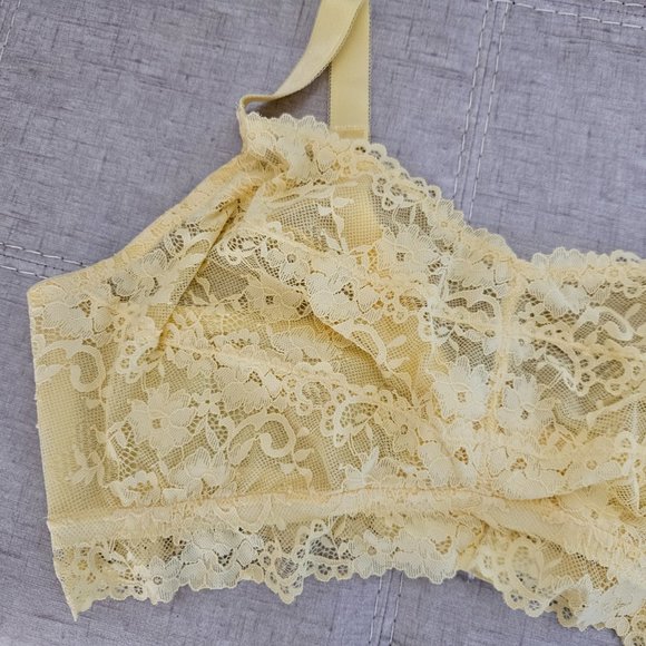 NWT Hips and Curves Bralette Full Cover in Primrose Yellow Large - Picture 5 of 8
